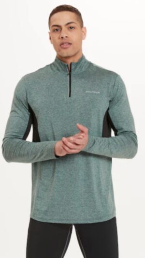 Bluza męska warstwa pośrednia sportowa treningowa zielony melanż Endurance 3XL