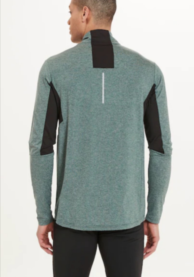 Bluza męska warstwa pośrednia sportowa treningowa zielony melanż Endurance 3XL - obrazek 3