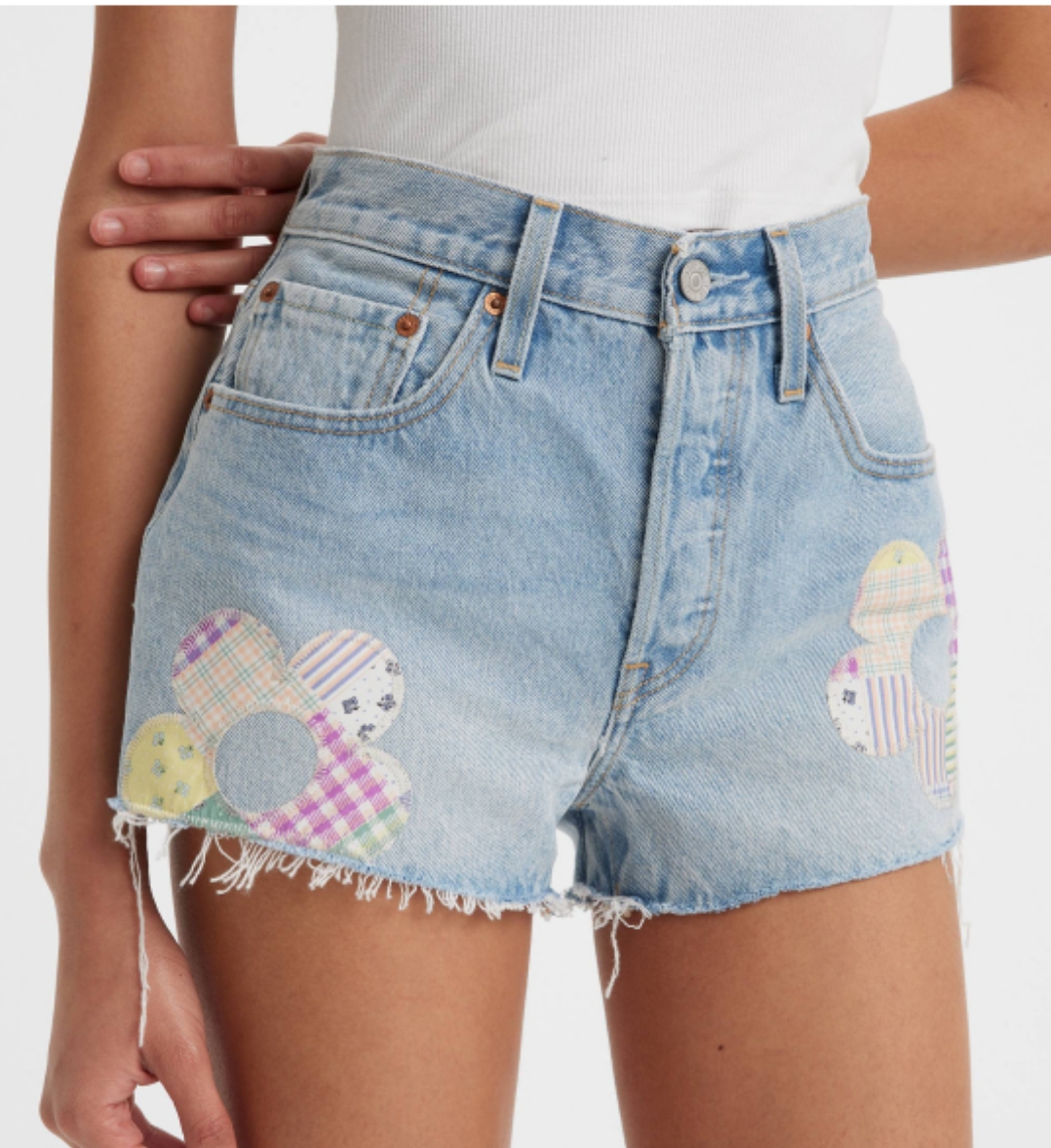 Spodenki szorty jeansowe damskie 501 Levi's 24