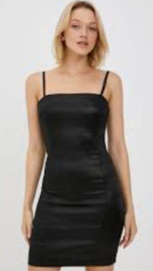 Sukienka damska satynowa czarna Guess XS