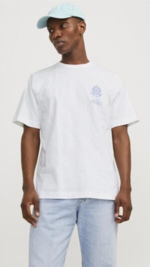 T-shirt męski 100% bawełna biały z nadrukiem Jack&Jones XXL