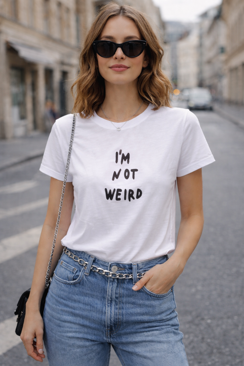 T-shirt damski biały z nadrukiem 100% bawełna Diesel XS/S