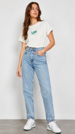 Spodnie jeansowe damskie Lee Carol Regular Straight jasny denim 26/33